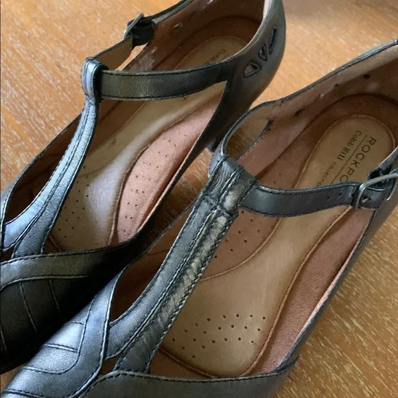 NWOT Cobb Hill Angelina Metallic T-strap Maryjanes 9.5 - Picture 5 of 11